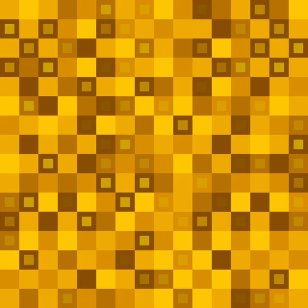 Wicker tile of gold intersecting rectangles and dark bricks. — ストックベクタ
