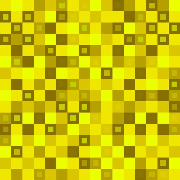 Wicker tile of yellow intersecting rectangles and dark bricks. — ストックベクタ