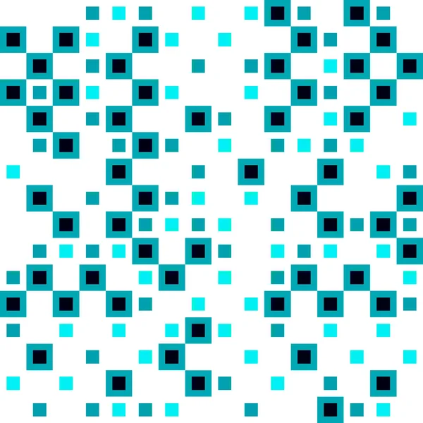 Azulejo caótico de color azul claro intersección rectángulos y bri luz — Vector de stock