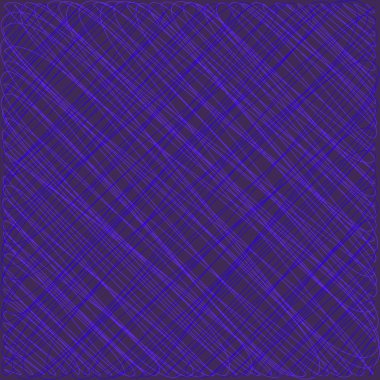 Menekşe ipliklerinin ve parlak kesişimlerinin kraliyet süsü