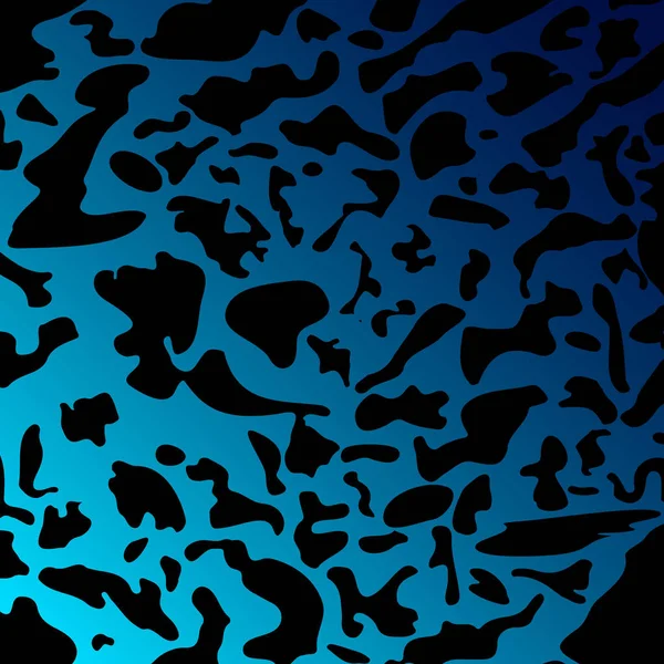 Пятнисто Голубые Пятна Темном Военном Градиенте Абстракция Тему Хаоса Мира — стоковый вектор