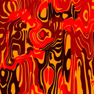 Bulutlu, kırmızı renkli, durgun noktalar. Düz çizgi ve noktaların etnik deseni