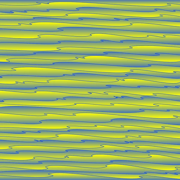 Courbe Art Lignes Jaunes Sur Jaune Pour Conception Intérêt Bonne — Image vectorielle