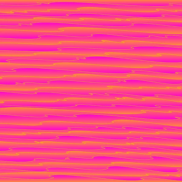 オレンジ色の曲線を描くアートピンクの線 興味と良い気分のデザインのために — ストックベクタ