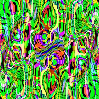 Hassas mermer tozunda volkanik yeşil mürekkeple akrilik dikey noktalar. İzlenimcilik tarzında çağdaş sanat