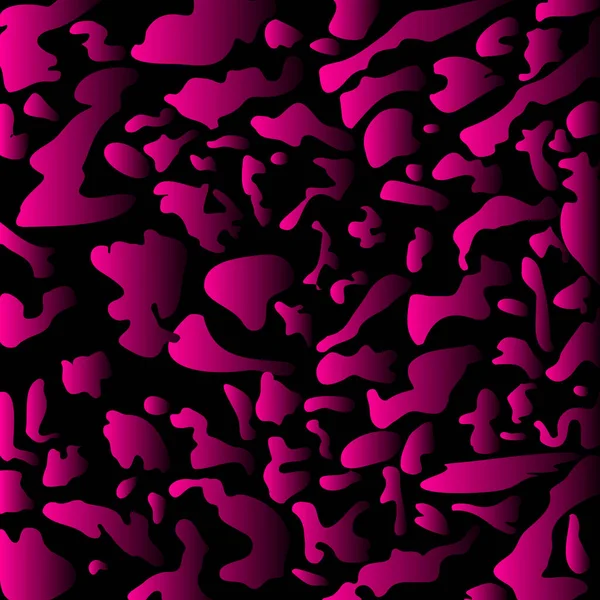 粉红的墨迹和喷涂在黑色上 明亮的抽象背景掩盖了乐趣 — 图库矢量图片