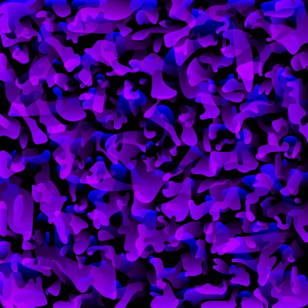 Chaotic Brilhante Escuro Manchas Salpicos Cores Violetas Brilhante Abstrato Fundo —  Vetores de Stock