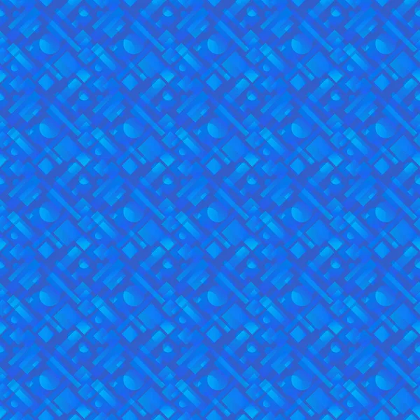Design Élégant Avec Des Cercles Entrelacés Des Rectangles Rayures Bleu — Image vectorielle