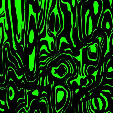 Akan lavlar ve hafif kaotik döngüden kaynaklanan kıvrımlı yeşil noktalar. Kağıt kumaş ve web tasarımı için harika bir doku.