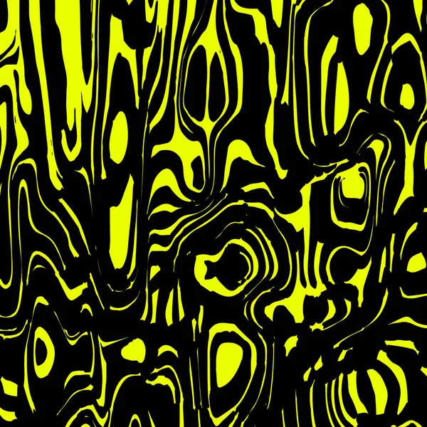 Переплетение Жёлтых Пятен Текущей Лавы Лёгкого Хаотического Цикла Отличная Текстура — стоковый вектор