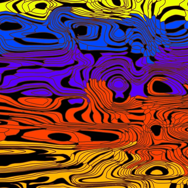 Tejido Rayas Manchas Amarillas Lava Que Fluye Color Puntos Horizontales — Vector de stock