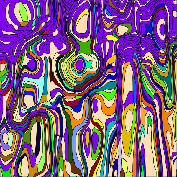 Abstracte Verweving Van Roze Vlekken Uit Pastel Stromende Lava Verticale — Stockvector