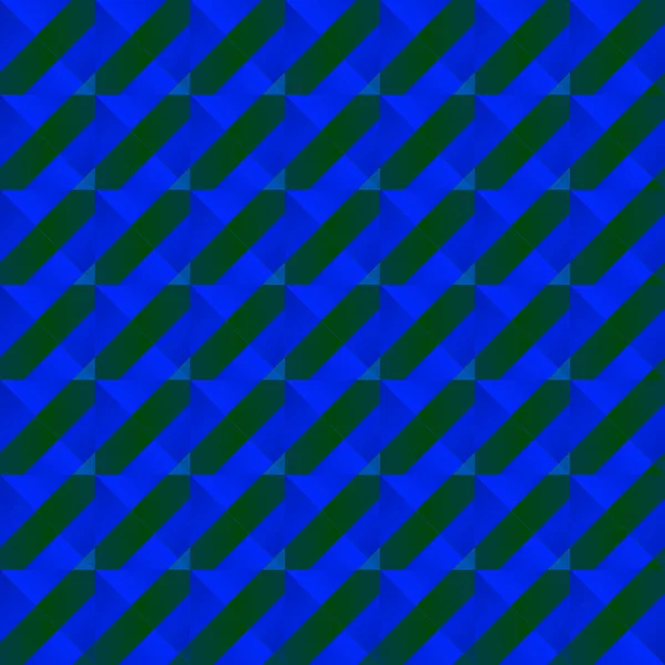 Grafisch Stilvolle Textur Mit Dunklen Streifen Und Blauen Quadraten Zickzackformen — Stockvektor