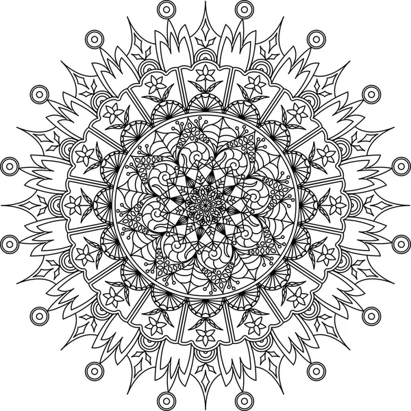 Yetişkin mandala boyama sayfası