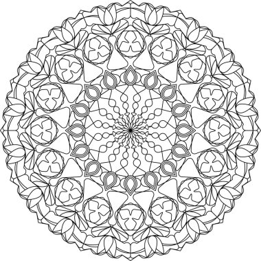 Mandala yetişkin renklendirme sayfa.