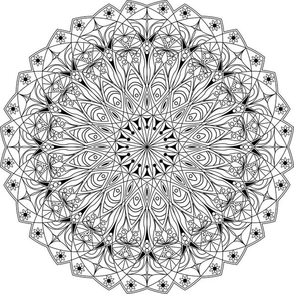 Daire mandala yetişkin renklendirme sayfa