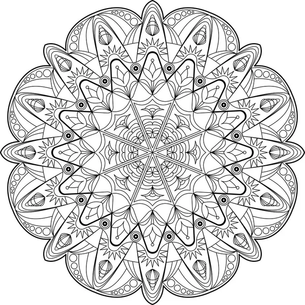 Daire mandala yetişkin renklendirme sayfa
