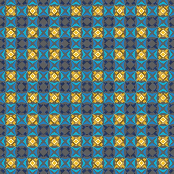 グレー、青と黄色の色パターン. — ストックベクタ
