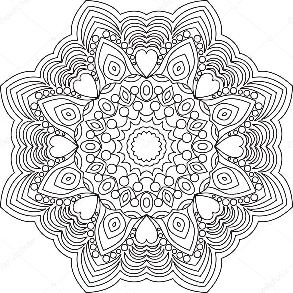 Een Overzicht Van Mandala Voor Volwassen Kleurboek Mandala Kleurplaat