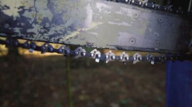 Ağır çekim Chainsaw Blade iplik, kapat