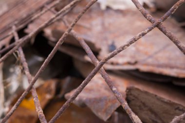 atık demir metaller paslı