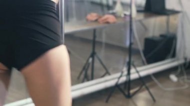 Bir Kutbu, dansçı, Fitness ve spor dans kız. Pole Dance