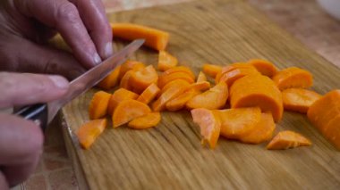 doğranmış havuç yakın çekim