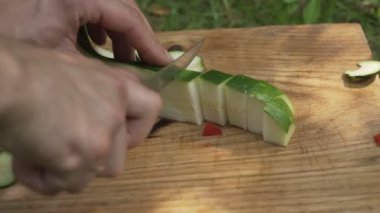 adam pişirme kabak yakın çekim