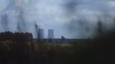 Astravets. Belarus nükleer enerji santrali.