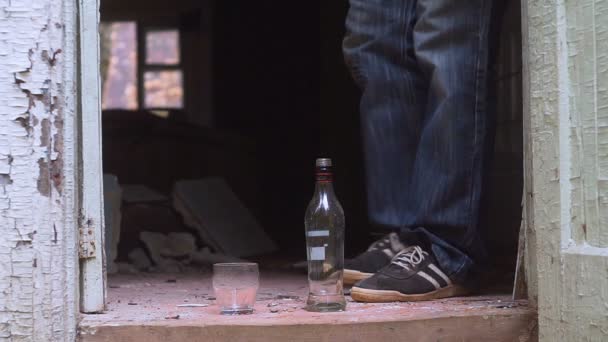Alkoholhaltiga drycker vodka — Stockvideo