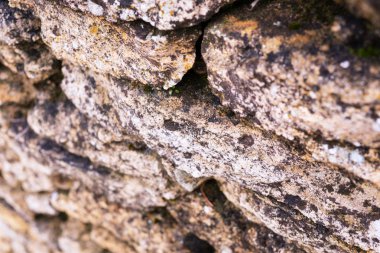 Eski taş duvar dokusunun arkaplanı