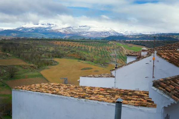 Ciudad vieja, pueblo blanco. Ronda, Andalucía, España . —  Fotos de Stock