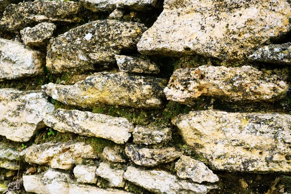 Eski taş duvar dokusunun arkaplanı
