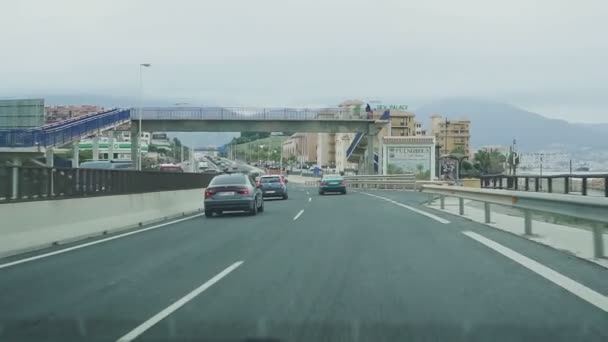 Οδηγός: Μαϊάμι Μπιτς άποψη οδήγηση σε το Causeway Macarthur από το Μαϊάμι στο Miami Beach — Αρχείο Βίντεο