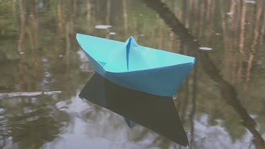 bluei kağıt üzerinde su yelken yelkenli. Nehir,