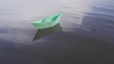 bluei kağıt üzerinde su yelken yelkenli. Nehir, göl, deniz.