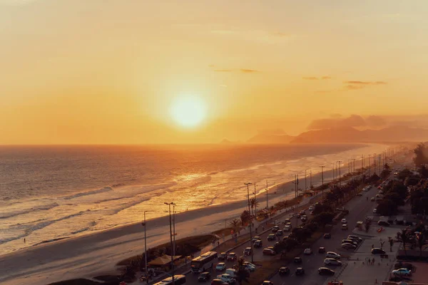 Вид на океан, пляж, узбережжя, Ріо-де-Жанейро — стокове фото