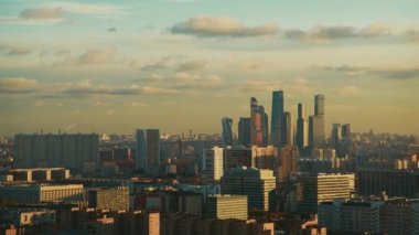 Gün batımı cityscape zaman atlamalı