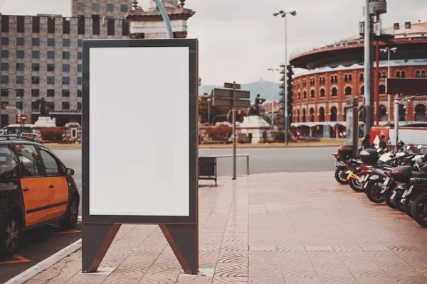 Bannière vide de maquette pour votre publicité — Photo