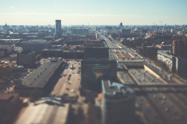 Tilt-shift karayolu çekim