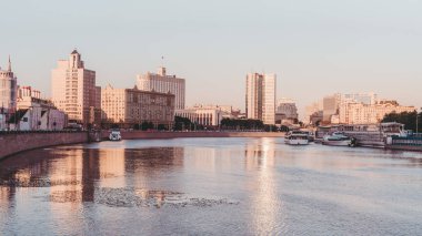 Moskova Nehri ve cityscape