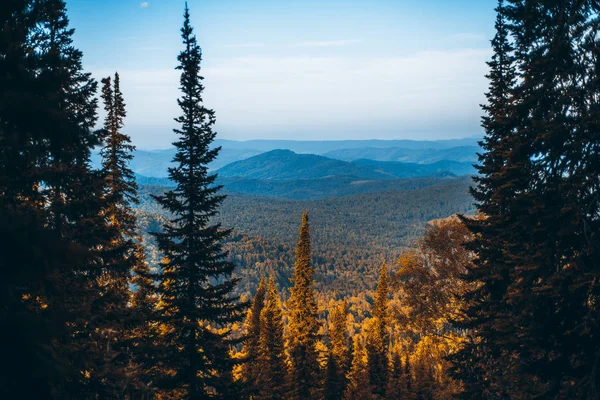 Podzimní krajina v Altaji — Stock fotografie