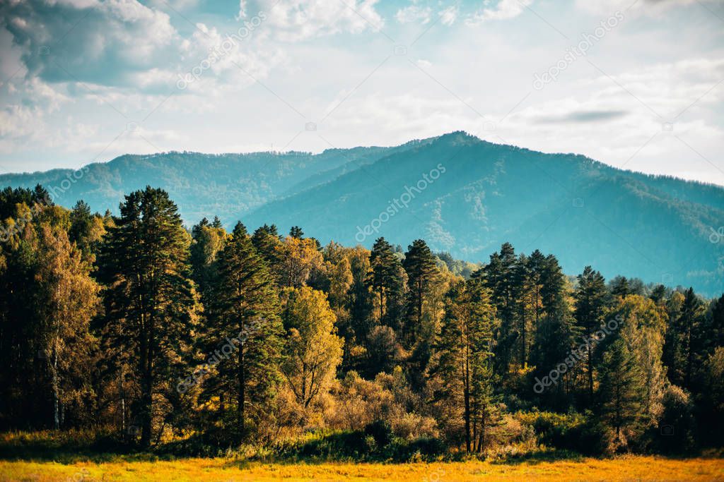 Beautiful scenery of Altai mountains