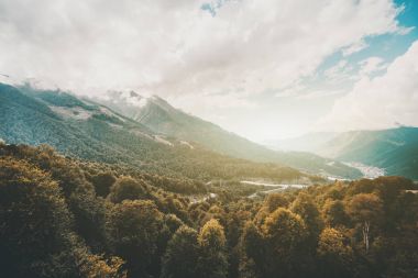 Sochi dağlarda güzel manzara