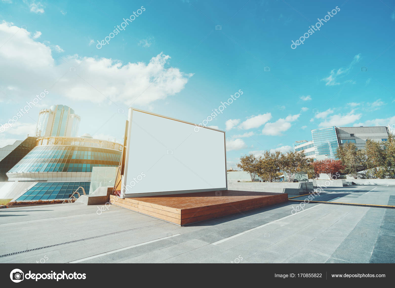 Download Mock Up Of Lcd Screen Behind Wooden Stage Royalty Free Photo Stock Image By C Skynextphoto 170855822
