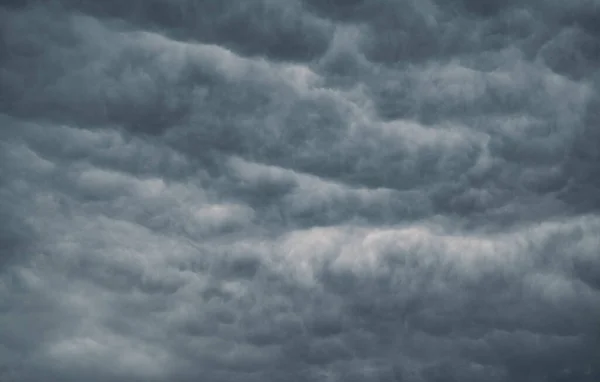 Die Textur Dunkler Gewitterwolken Ansicht Stürmischer Fraktaler Superzellen Himmel Von — Stockfoto