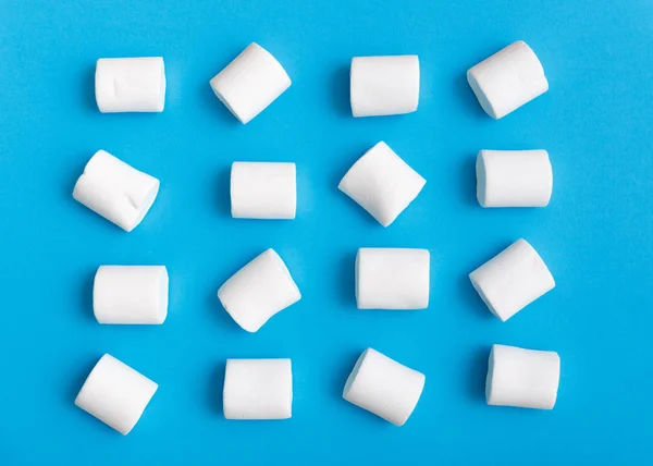 Patroon met marshmallow snoepjes — Stockfoto