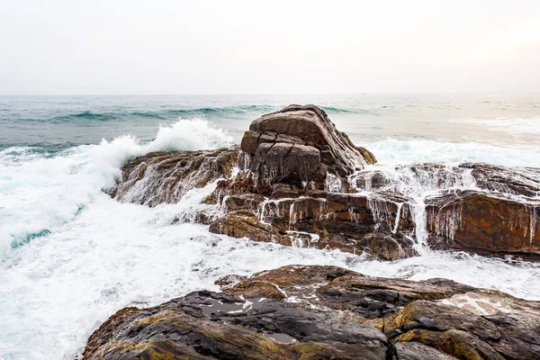 Paisagem com praia tropical — Fotografia de Stock