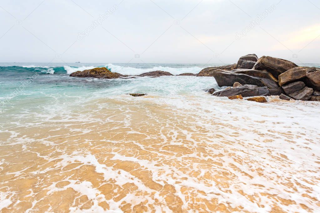 landscape with tropical beach