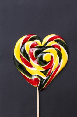 lolipop siyah arka plan üzerine